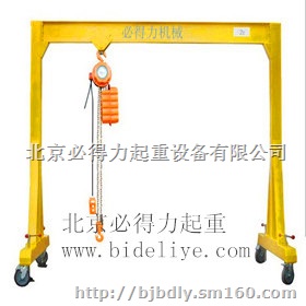 北京龙门起重机 模具简易吊架手推移动起重龙门架厂家