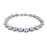 经典气质雪花水晶锆石手饰 七夕情人节礼物 璀璨奢华