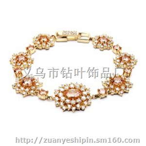 *五彩锆石 复古水晶镶嵌手链独家原创设计手饰品