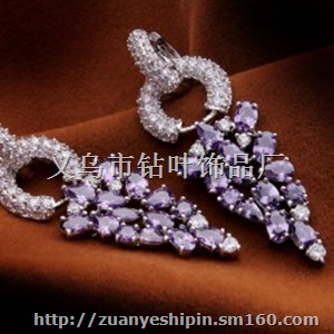 微镶锆石耳环 七夕情人节礼物 韩国时尚