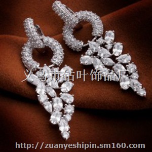 微镶锆石耳环 七夕情人节礼物 韩国时尚