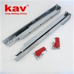 美式橱柜阻尼滑轨 油压式自关路轨 隐藏式缓冲抽屉道