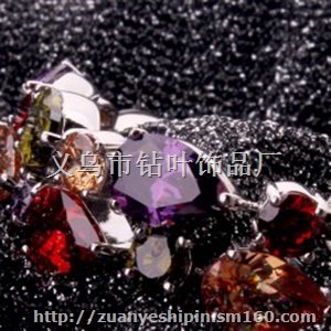 七彩宽锆石手链 七夕情人节礼物