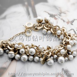 纯手工珍珠单排手链 七夕情人节礼物