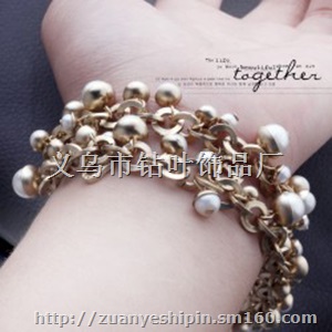 纯手工珍珠单排手链 七夕情人节礼物