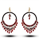 定做波西米亚大圈度假手工耳环 七夕情人节礼物