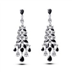 精品锆石微镶定制晚宴长款耳环 七夕情人节礼物