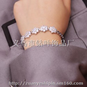 微镶锆石手链 七夕情人节礼物 个性时尚