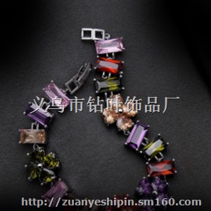 七夕情人节礼物 韩国个性锆石水晶手链