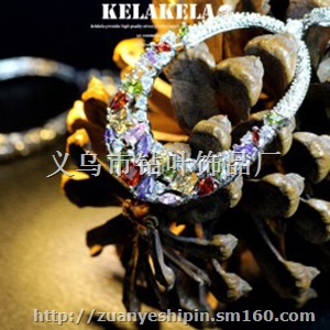 七夕情人节礼物 大圈微镶锆石欧美高贵气质耳环