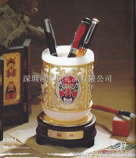 国粹玉石笔筒   开业庆典企业迁移赠送礼品会议礼品