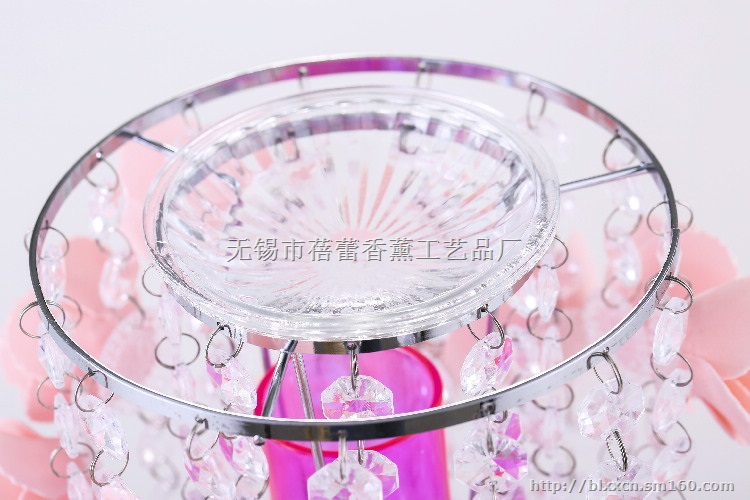 S26旋转玫瑰感应香熏灯创意台灯婚庆护眼香薰灯精油