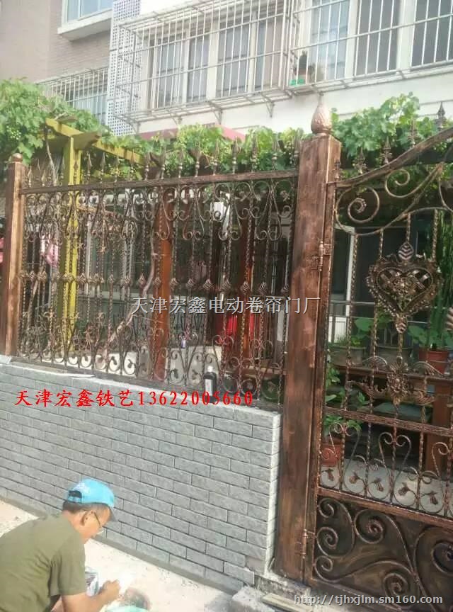 天津铁艺大门，天津铁艺，天津铁艺围墙加工厂家