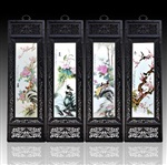 青花玲珑瓷瓷板 画高档陶瓷瓷板画批发