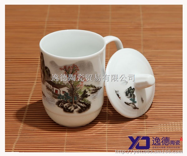 骨质瓷陶瓷茶杯，青花瓷陶瓷茶杯，粉彩陶瓷茶杯