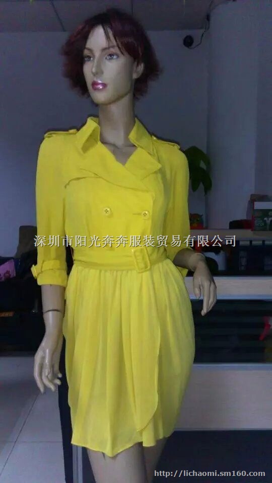库存清仓低价外贸秋冬季尾货女装连衣裙  外贸秋冬裙