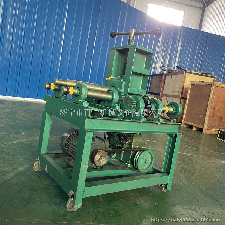 电动立式圆管方管弯管机厂家  大棚钢管弧度滚弯机