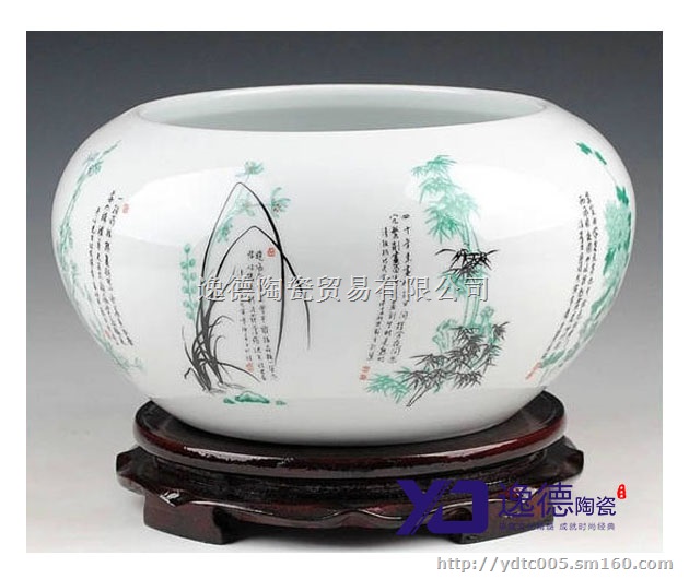 陶瓷水缸 陶瓷高脚缸 陶瓷大件装饰品 陶瓷鱼缸
