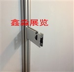 展位专用转角开口联板支架，用于挂雨伞，展示服饰围巾