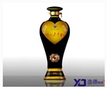 供应生产陶瓷酒瓶，青花瓷酒瓶，中国红陶瓷酒瓶