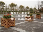 园街道马路花车 木制花盆花箱  街道花车价格