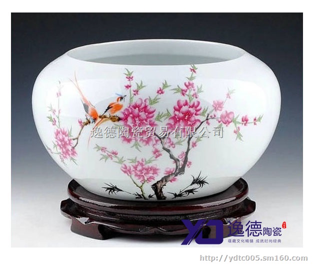 供应陶瓷大缸，青花手绘陶瓷大缸，瓷器大缸