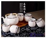 青花手绘茶具 功夫茶具批发 精品茶具