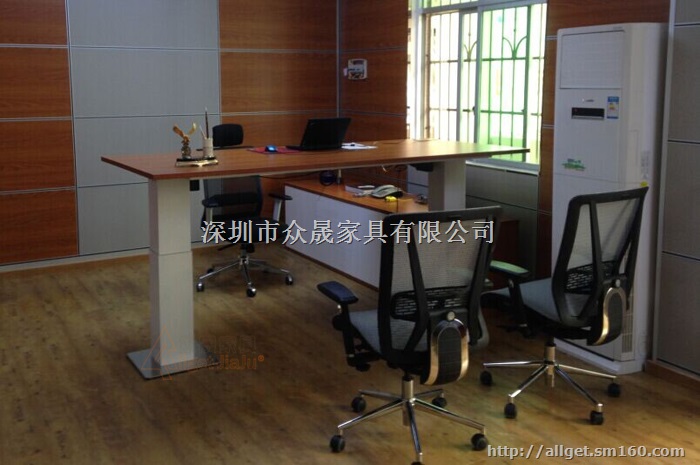 高档CEO大班桌 电动升降办公桌 升降桌