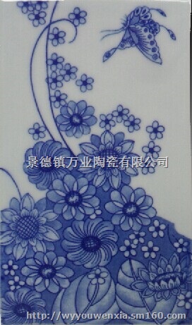 找可以定做火锅镶嵌青花瓷片的厂家，青花瓷板，瓷板厂