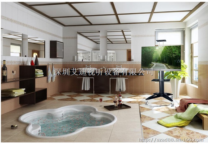 流动式电视架 流动式电视架 移动式电视架 滚轮支架