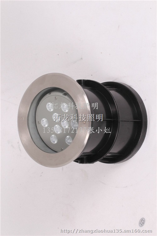 18W大功率LED七彩地埋灯 调角度偏光埋地灯