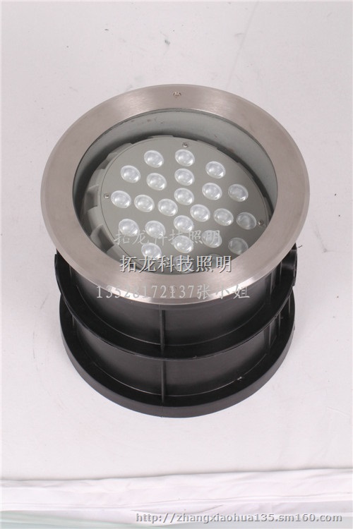 18W大功率LED七彩地埋灯 调角度偏光埋地灯