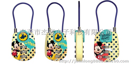 IMD彩色印刷镶嵌迪斯尼锁外壳