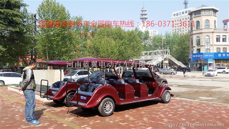 河南电动老爷车郑州新乡安阳焦作鹤壁电动看房车用蓝翼