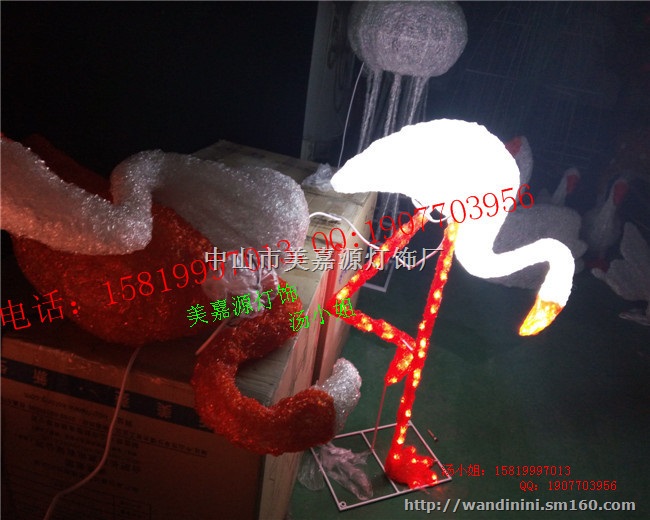 火烈鸟造型灯，立体小白兔LED造型灯，十二生肖造型