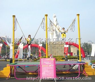 优质电动儿童蹦极 钢架小蹦极 四人蹦极厂家