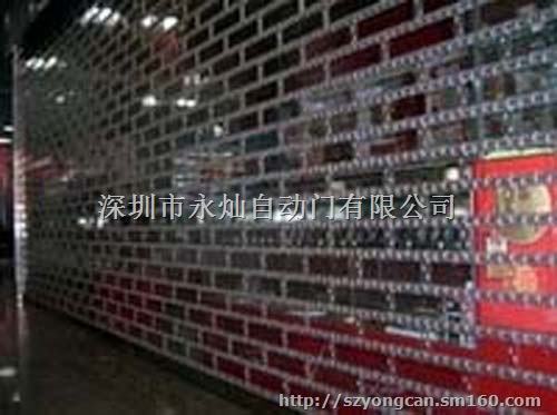 时装店水晶卷闸门安装    专业定做电动水晶卷闸门