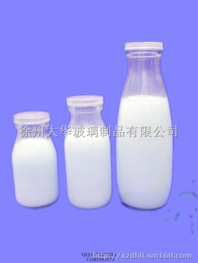 装鲜奶的玻璃瓶鲜奶瓶