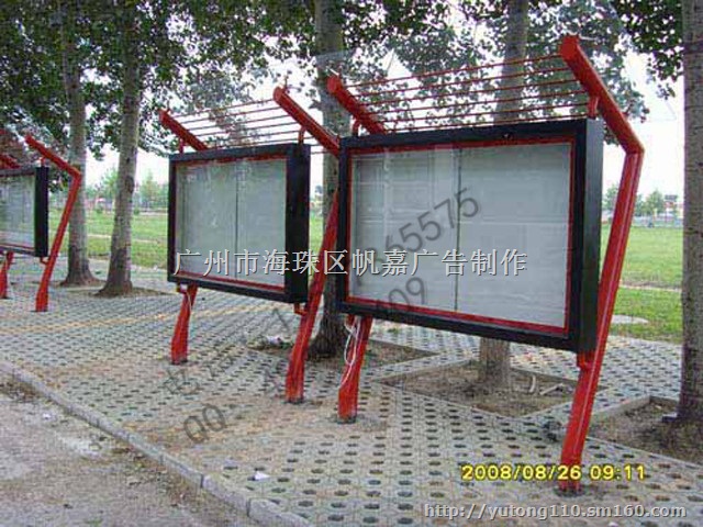 定做不锈钢304广州不锈钢宣传栏公告栏制作厂家