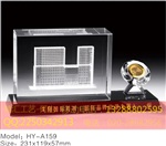 揭阳工程奠基仪式水晶礼品，揭阳工程竣工仪式水晶礼品