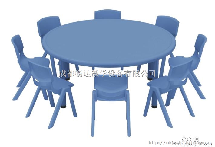 幼儿园月亮桌子,成都幼儿圆型桌子,四川儿童正方桌子
