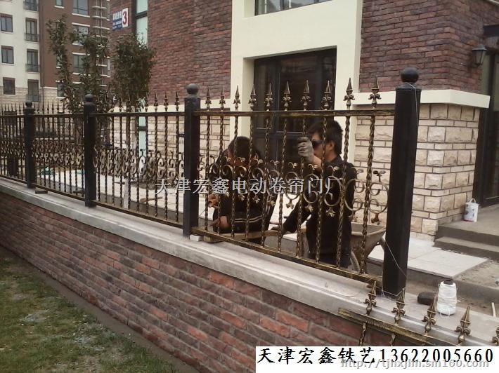 天津铁艺大门，天津铁艺电动大门制作加工，天津铁艺