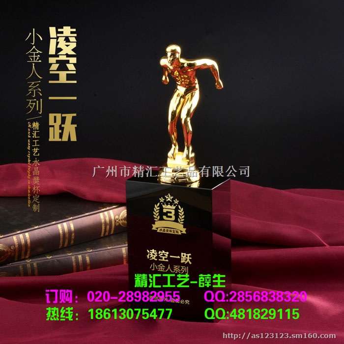 石家庄金属奖杯定制，年度销售之星奖杯定做