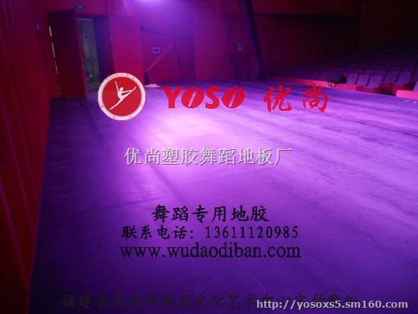 移动式安装的舞蹈地板  形体练功房地板胶规格