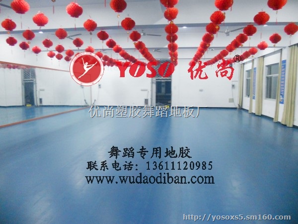 健身俱乐部专用的高弹舞蹈地胶 艺术培训中心地胶板