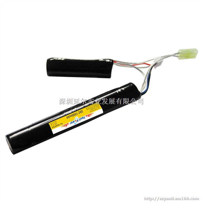 高倍率磷酸铁锂电池组9.6V 1500mAh双胞胎