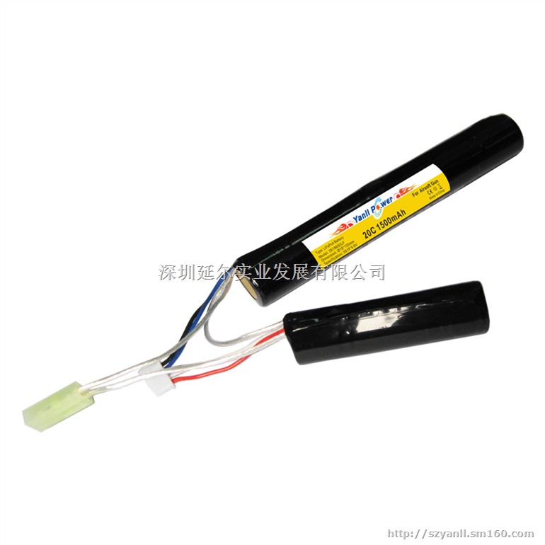 高倍率磷酸铁锂电池组9.6V 1500mAh双胞胎