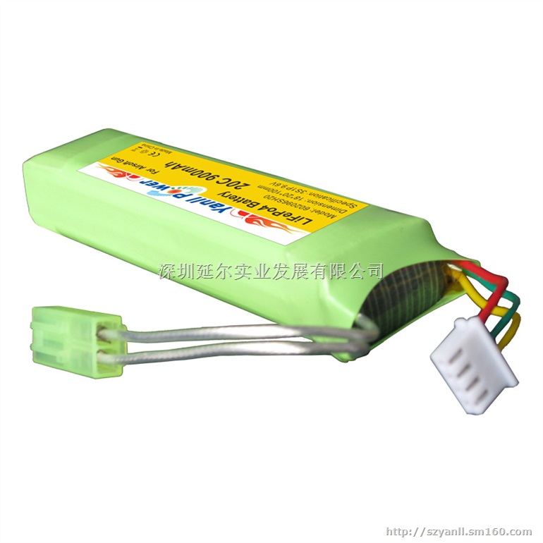 高倍率磷酸铁锂电池组9.6V 900mAh短口香糖