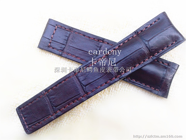 雅典鳄鱼皮表带，雅典真皮表带