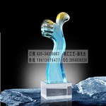 阳江会议奖杯，年终答谢客户琉璃奖杯定制
